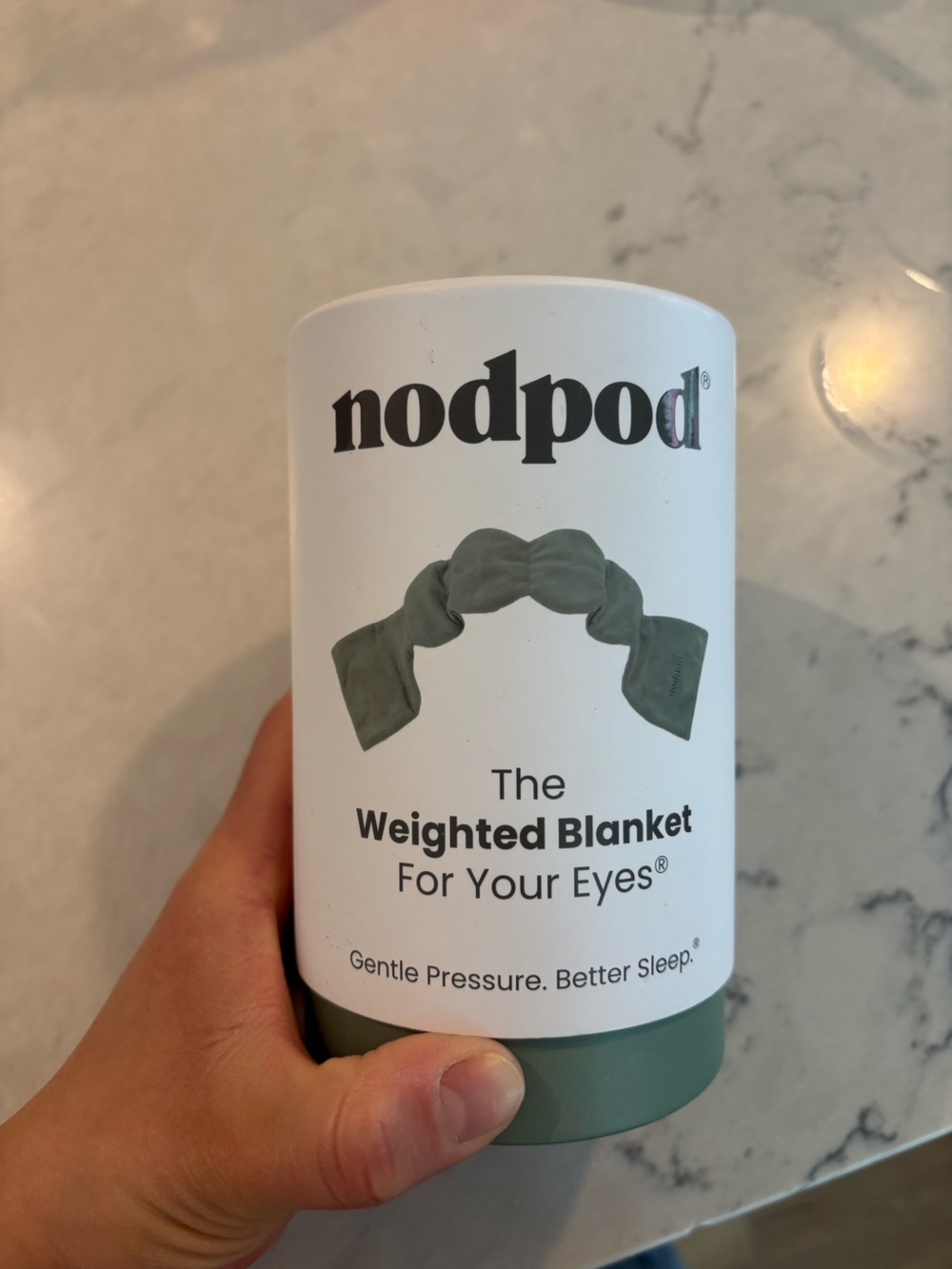 nodpod Weighted Eye Mask - Sage Green
